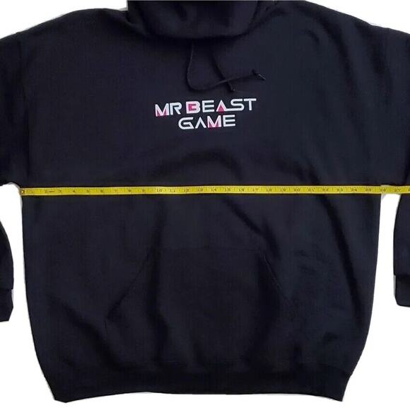 Mr. Beast Game Let The Games Begin Limited Edition Sweatshirt Hoodie 2XL‎ Black - Picture 7 of 7